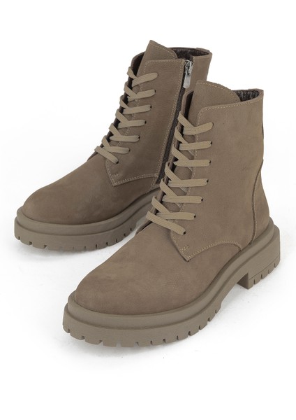 , Kadın Hakiki Deri Bot 153359Z3052 Vizon