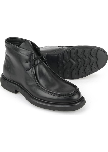 , Erkek Hakiki Deri Bot 1531043Z4049 Siyah fırsatları