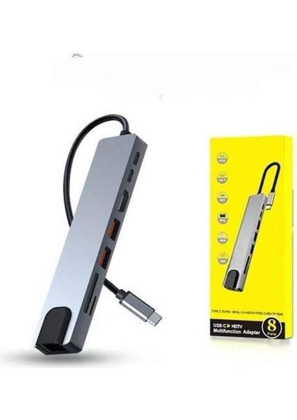 Allzey Çevirici Dönüştürücü Adaptör Macbook 3 In 1 Type-C To Hdmı USB 3.0 indirimleri