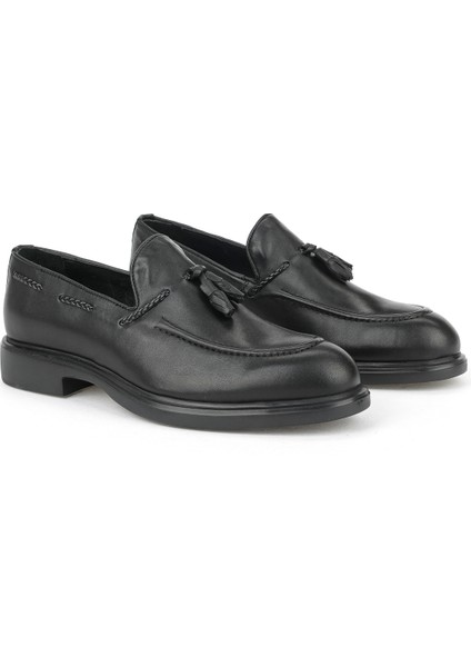 , Erkek Hakiki Deri Ayakkabı 1531043Z4193 Siyah