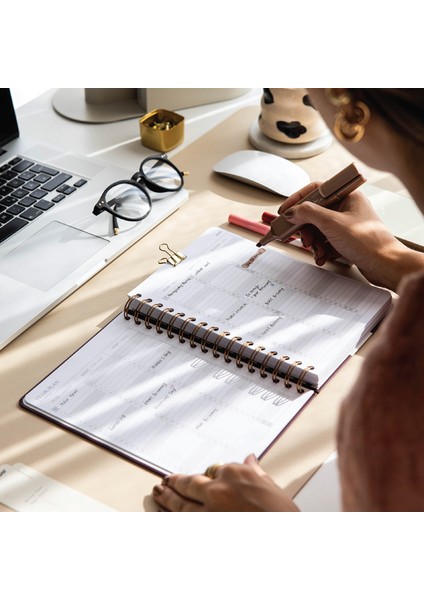 2026 A5 Spiralli Haftalık Ajanda 12 Aylık - Kolaj modelleri