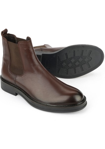 , Erkek Hakiki Deri Bot 1531043Z028 Kahve fırsatları