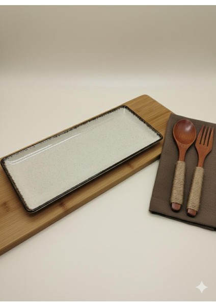 35 x 15 cm. Dikdörten Düz Tabak Tarçın fiyatları