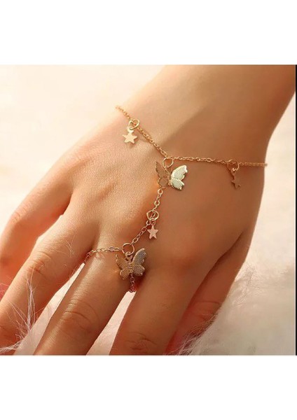 Zarif Kelebek ve Yıldız Model Kadın Şahmeranı