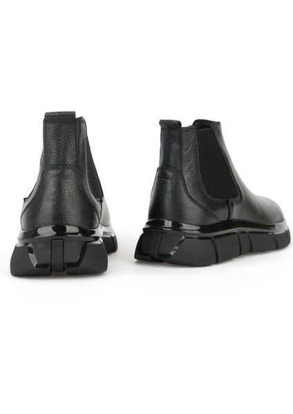 , Erkek Hakiki Deri Bot 1531025Z2506 Siyah
