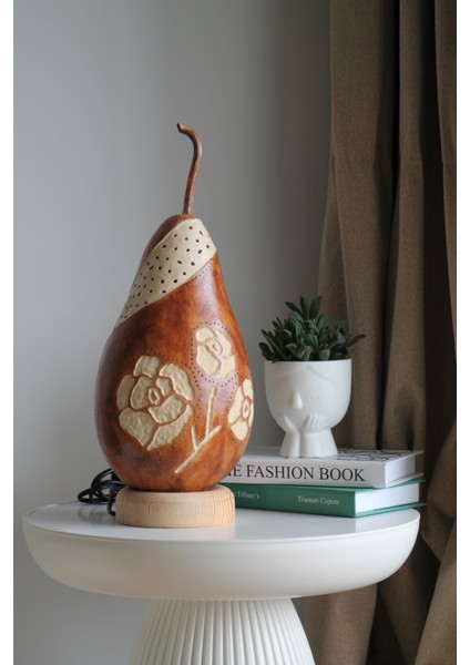 Çiğ Damlası Kabak Lamba Rose Dekoratif Aydınlatma