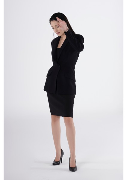 Siyah Lacivert Ceket Etek Takım Blazer Takım Elbise - Ofis Şık Kombin Business Casual Moda Trend modelleri
