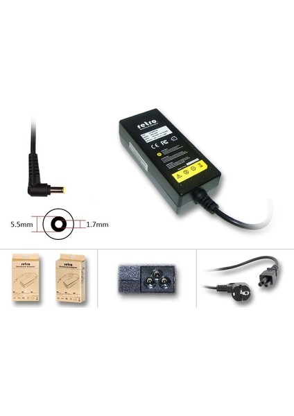 Acer Aspire One, Packard Bell Dot 40W Notebook Adaptör RNA-AC05