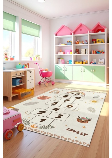 Minik Ayaklara Büyük Hayaller: Çocuk Odasına Neşe Katın Renkli Kaymaz Yıkanabilir Eğitici Halı fiyatları