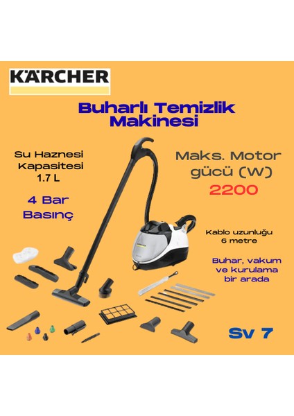 Sv 7 Buharlı Temizlik Makinesi