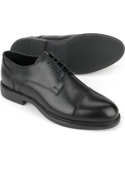 , Erkek Hakiki Deri Ayakkabı 1531043Z4191 Siyah fırsatları