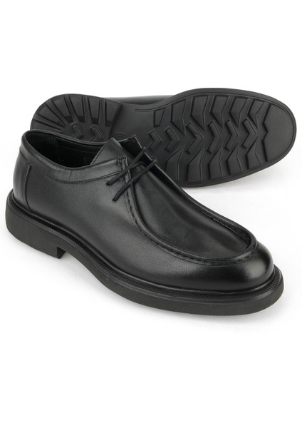 , Erkek Hakiki Deri Ayakkabı 1531043Z4043 Siyah