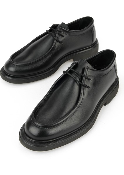 , Erkek Hakiki Deri Ayakkabı 1531043Z4043 Siyah