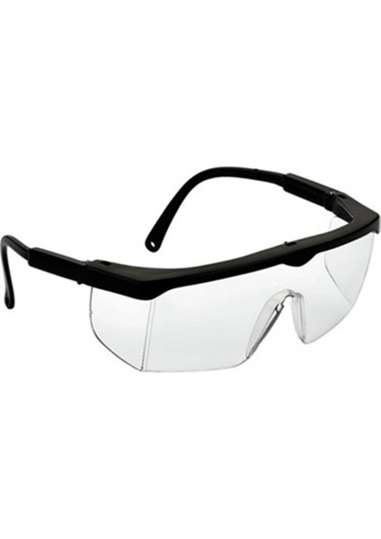Tam Korumalı Şeffaf Ayarlı Çapak Laboratuvar Gözlüğü