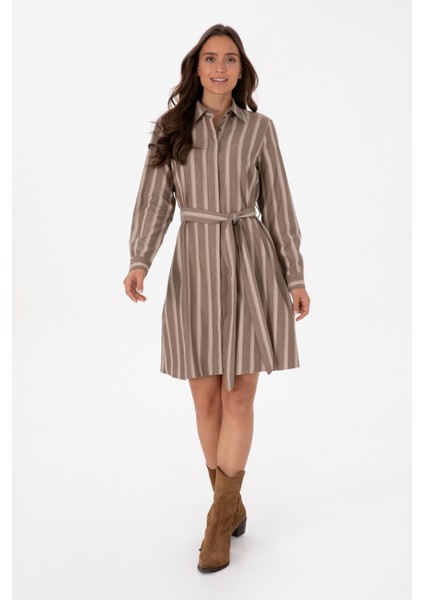 Kadın Kahverengi Elbise (Dokuma) 50316604-VR029 modelleri