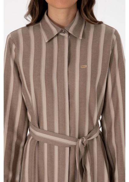 Kadın Kahverengi Elbise (Dokuma) 50316604-VR029 indirimleri