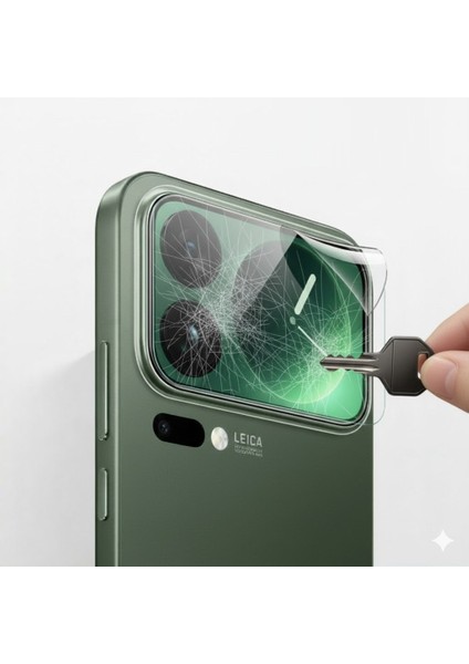 Xiaomi 17 Pro Uyumlu Arka Mini Ekran 3 Adet Ekran Koruyucu Nano Jelatin