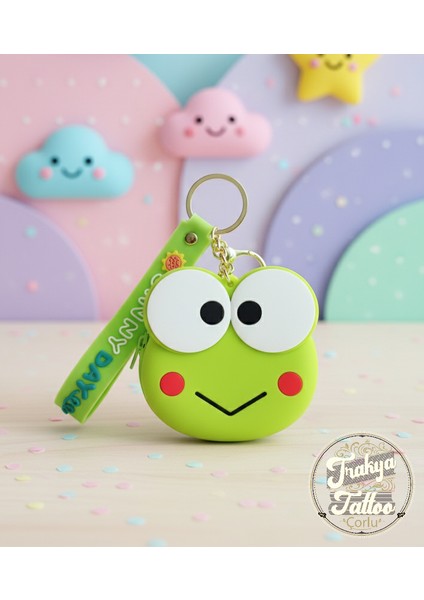 Sevimli Silikon Kurbağa Para Cüzdanı ve Anahtarlık