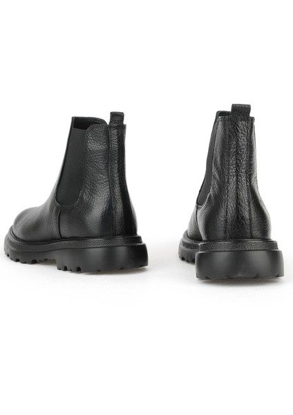 , Erkek Hakiki Deri Bot 1531043Z42015 Siyah