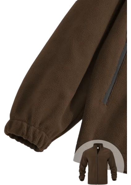 Genıus Store Erkek Polar Bato Yaka Tam Fermuarlı cepli polar Bato-Polar modelleri