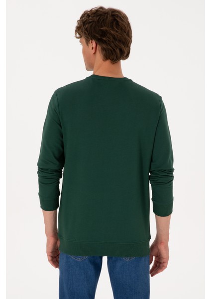 Erkek Koyu Yeşil Sweatshirt 50316315-VR079 indirimleri