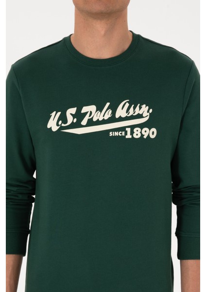 Erkek Koyu Yeşil Sweatshirt 50316315-VR079