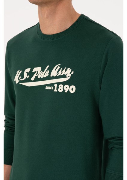 Erkek Koyu Yeşil Sweatshirt 50316315-VR079