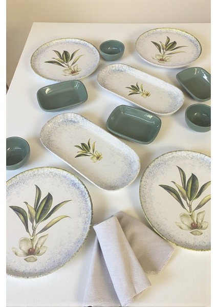 Magnolia 12 Parça 4 Kişilik Kahvaltı Takımı / Kahvaltılık Sunum Seti modelleri