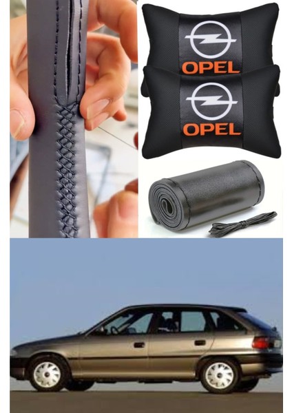 Opel Astra F Kasa Direksiyon Kılıfı Dikmeli Model 100% Ithal + 2’li Ergonomik Boyun Yastığı Seti