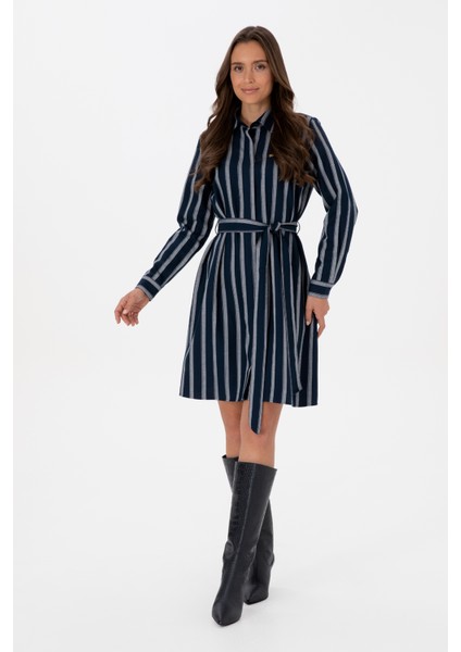 Kadın Lacivert Elbise (Dokuma) 50316604-VR033 modelleri