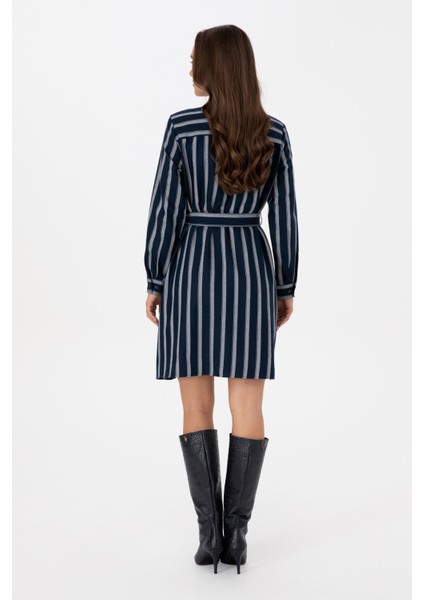 Kadın Lacivert Elbise (Dokuma) 50316604-VR033 fırsatları