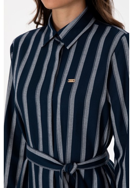 Kadın Lacivert Elbise (Dokuma) 50316604-VR033