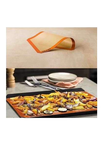 Silpat Kendinden Yağlı Fırınlanabilir Yıkanabilir Silikon Pişirme Fırın Matı 30X40 fiyatları