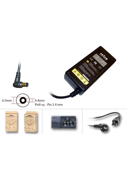 Sony 16V 4A 65W VGP-AC16V14 Notebook Adaptör RNA-SN03
