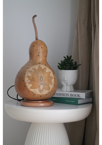 Çiğ Damlası Kabak Lamba Lotus Dekoratif Aydınlatma