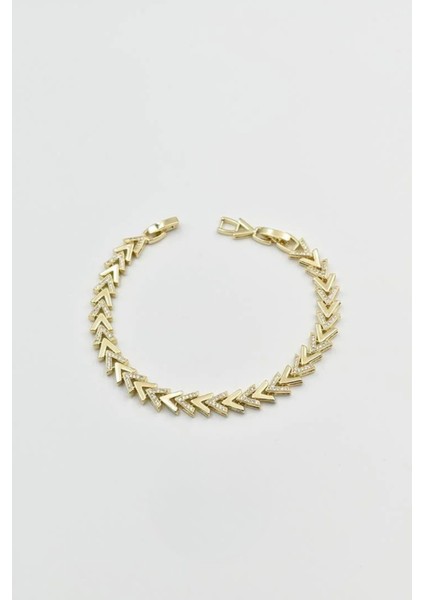 Vera Chain Kuyumcu Işçiliği 14K Altın Kaplama Premium Seri Kadın Çelik Bileklik fiyatları