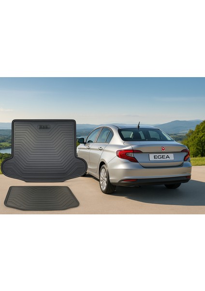 Fiat Egea Sedan Bagaj Havuzu 2015-2025 Uyumlu 3D Premium modelleri