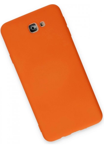 Samsung Galaxy J7 Prime Kılıf Nano Içi Kadife Silikon - Turuncu fiyatları
