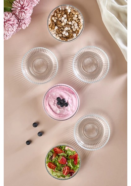 Lumi 6 Parça Cam Çerez - Sos - Lokum Mini Sunum Kasesi - 11 cm fiyatları