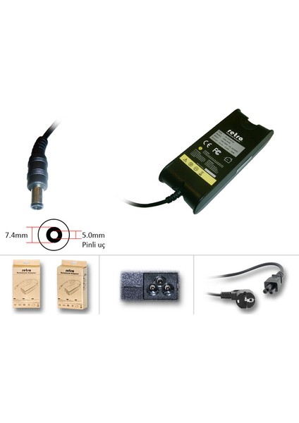 Dell 90W Pinli Uç Notebook Adaptör RNA-DL04