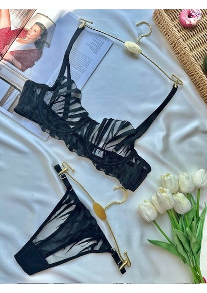 Dantelli Tranparan Balenli Takım