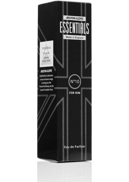 Milton Lloyd Essentials NO10 For Him Edp 50 ml Erkek Parfümü fiyatları