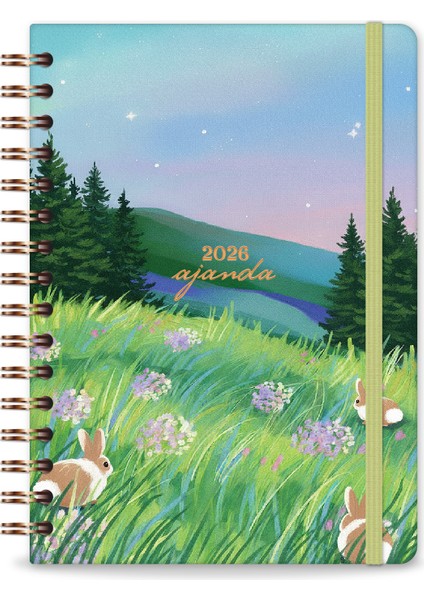 2026 A5 Spiralli Renkli Haftalık Ajanda 12 Aylık – Motivasyon Sayfalı Manzara fırsatları