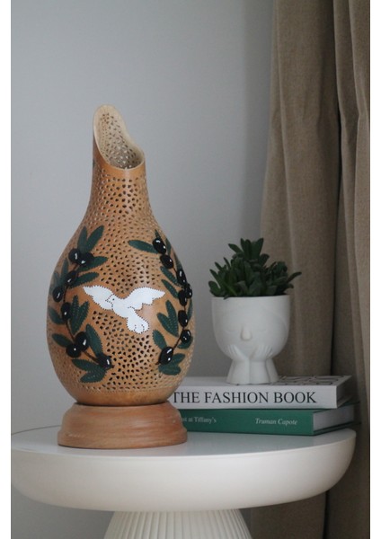 Çiğ Damlası Kabak Lamba Peace Dekoratif Aydınlatma