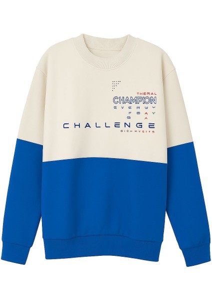 Erkek Çocuk Sweatshirt Garson Çocuk Sweatshirt Bisiklet Yaka Sweatshirt