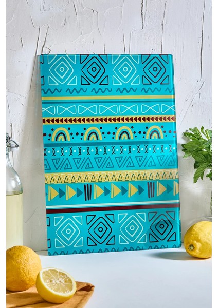 African Cam Kesme Tahtası - 25X35 - Isıya Dayanıklı Kırılmaz Kesme Tahtası