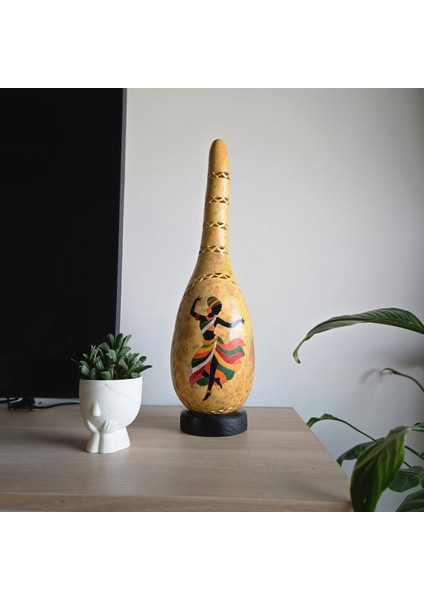 Çiğ Damlası Kabak Lamba African Dekoratif Aydınlatma