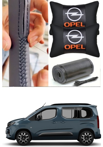 Opel Combo Serisi Direksiyon Kılıfı Dikmeli Model 100% Ithal + 2’li Ergonomik Boyun Yastığı Seti