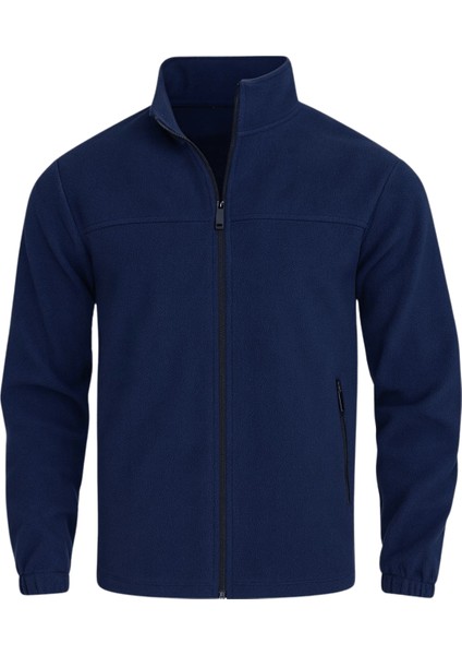 Genıus Store Erkek Polar Bato Yaka Tam Fermuarlı cepli polar Bato-Polar fırsatları