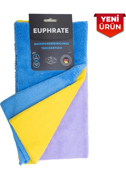 Euphrate Mikrofiber Oto Kurulama Bezi 3'lü Set 32X32 6443 Mıkrofaserreınıgungs Trockentuch